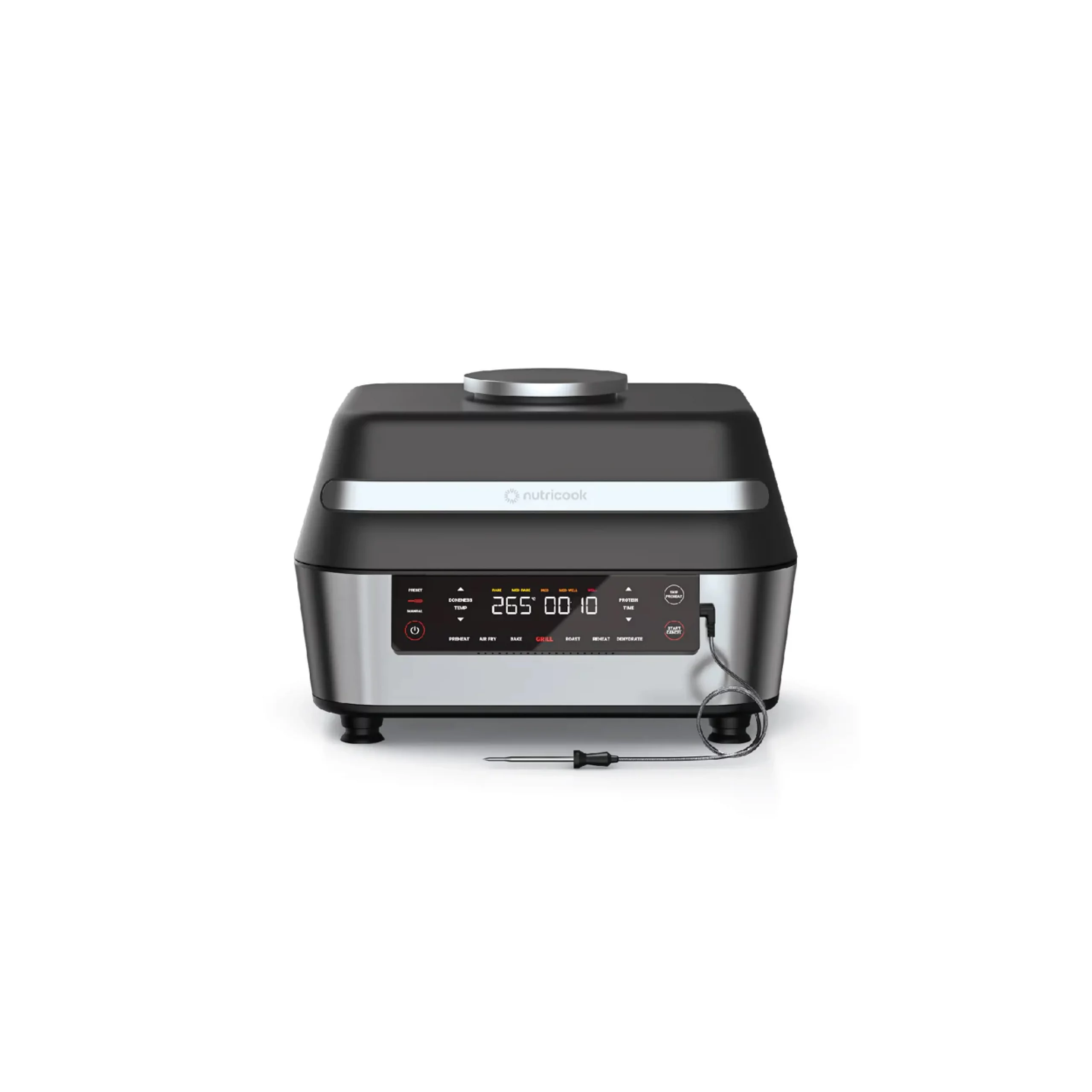 Smart Indoor Grill & Air Fryer XL 8.5L – Nutricook