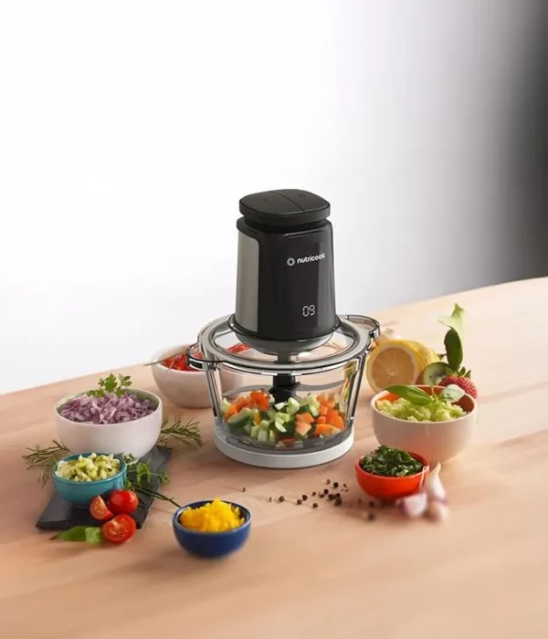 Nutricook Glass Chopper & Mincer, 1.2L , 500 W, Black - Image 5