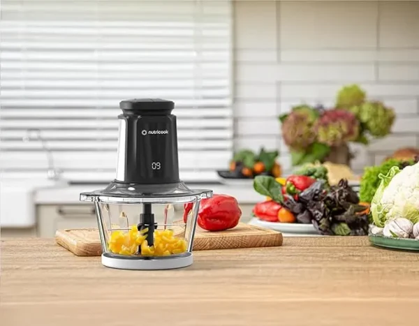 ⁦Nutricook Glass Chopper & Mincer, 1.2L , 500 W, Black⁩ - الصورة ⁦3⁩