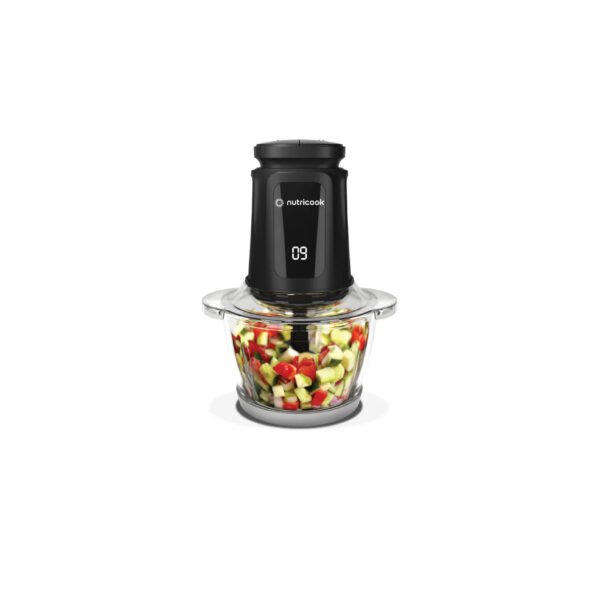 Nutricook Glass Chopper & Mincer, 1.2L , 500 W, Black